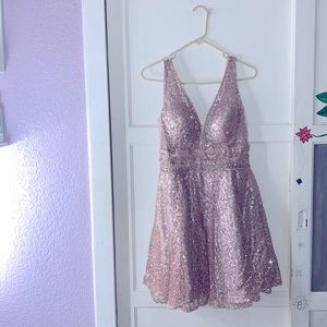 Short pink dress